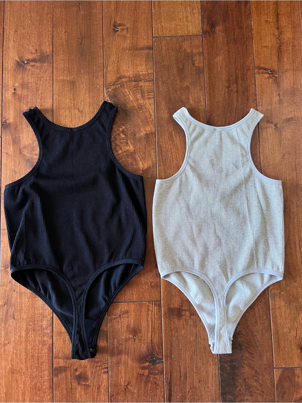 2 Ribbed Bodysuits - Picture 2 of 3